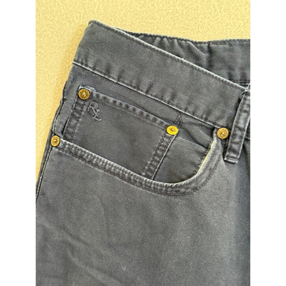 Polo Ralph Lauren Men's Navy Blue jeans Pants Straight Fit Size 36x29 preppy - Picture 9 of 11
